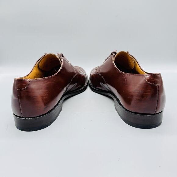 Cole Haan Shoes Mens 10 Brown Leather Calhoun Split Toe Derby Oxford Dress